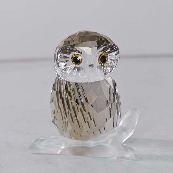 Swarovski Crystal Owl Figurine Medium Brown #1003326 Austria - Picture 8 of 8